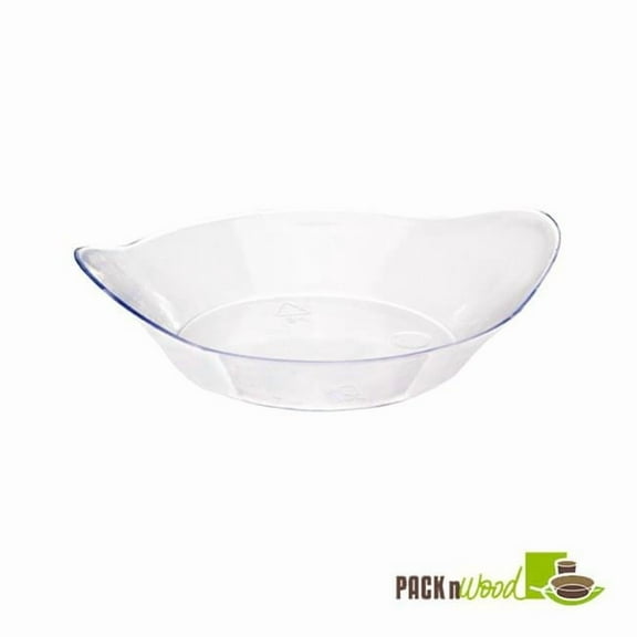 Packnwood 209MBINDA1 2 oz. Oval Transparent Green Dish