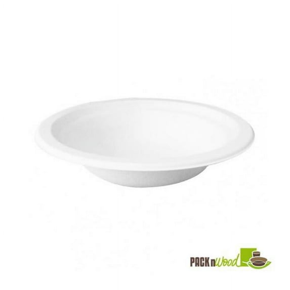 Packnwood 210APUB16 16 oz. Sugarcane Soup Bowl