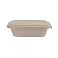 thumbnail image 1 of Packnwood 210APURL1001BR Pulp Rectangular Lid, Brown - 10.6 x 5.5 x 0.6 in. - 250 Piece, 1 of 1