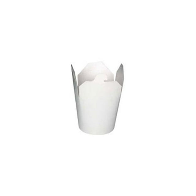 Packnwood 210ASIE16BL 16 oz Round Base Pasta Box, White