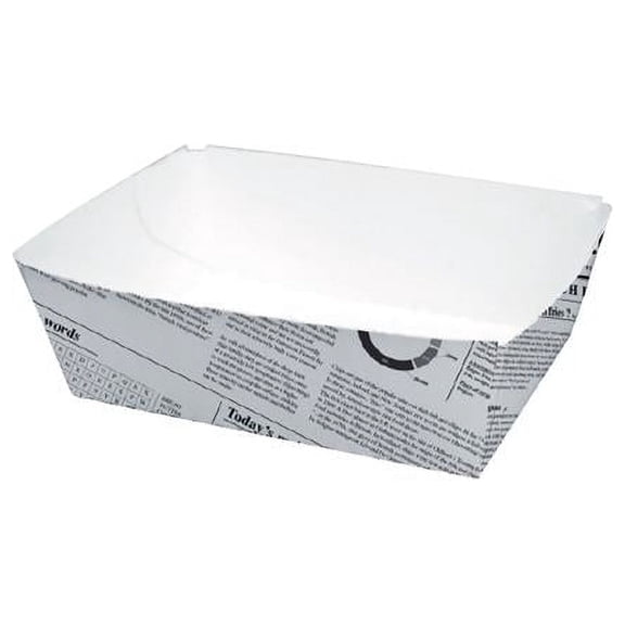 Packnwood 210BCNEWS440 14.9 oz. Sturdy Newspaper Printed Basket