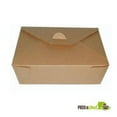 thumbnail image 1 of Packnwood 210BIO3K Brown Paper Meal Box - 8.46 x 6.3 x 2.52 in., 1 of 1