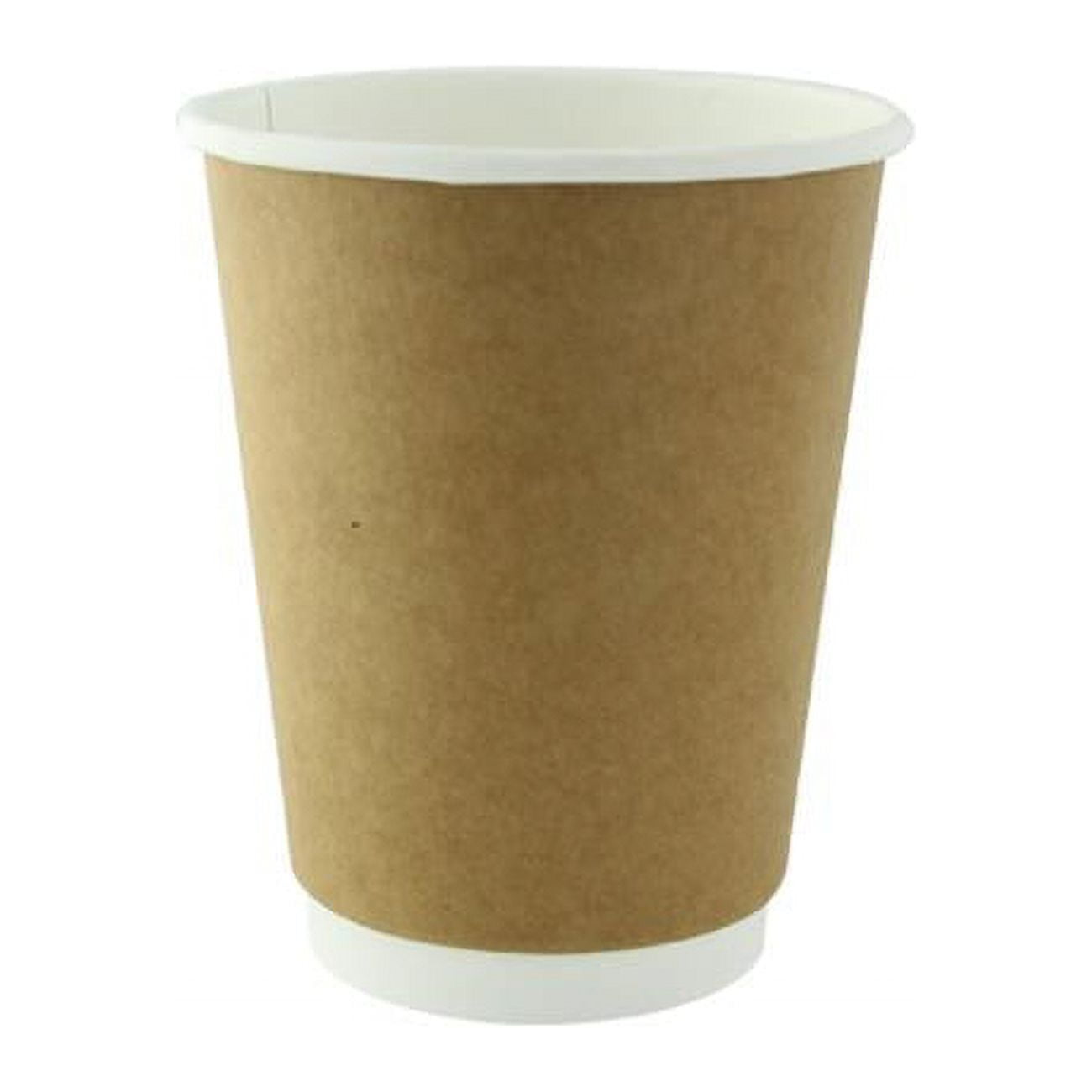 Packnwood 210GCDW12K 12 oz Double Wall Kraft Compostable Paper Cups, 3. ...