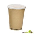 thumbnail image 1 of Packnwood 210PLAS8 Soup Cup with Rippled Kraft Design - 8 oz, 1 of 1