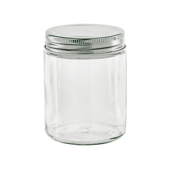 Packnwood 294VBOC300 2.75 Dia. x 2.87 x 3.77 in. 10 oz Round Reusable Glass Jar with Aluminium Cap - 60 Piece