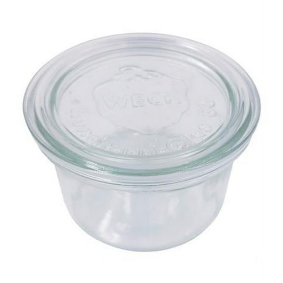 Packnwood 294WEK751 3.14 Dia. x 2.36 in. 6.7 oz Bokocook Reusable Weck Jars with Glass Lid Mold - 12 Piece