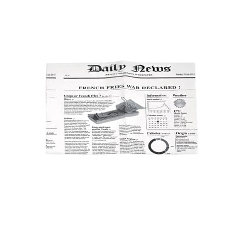 Packnwood Newspaper Print Paper- White