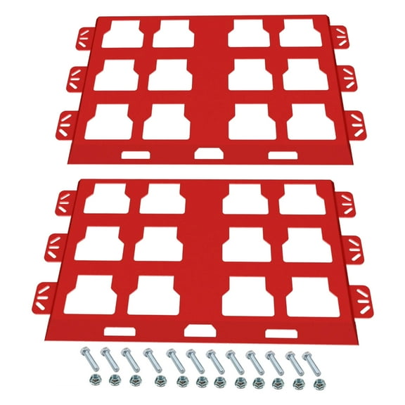 Mounting Plate for Packouts, 100Lbs, Metal with Powder Coat, for Tool Storage and Organization Systems Full Plate
