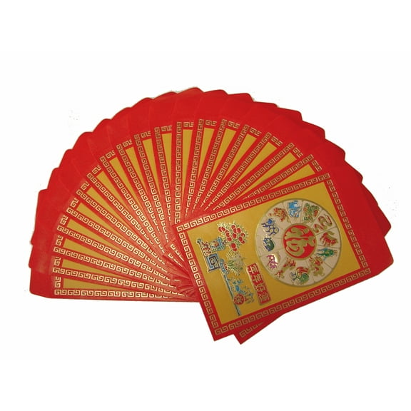 Packs of 100 Pcs of Chinese Zodiac Animal Envelopes