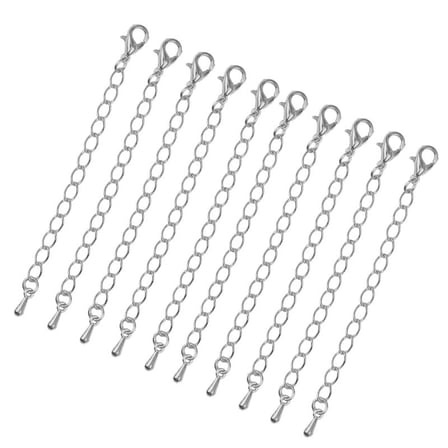 Packs of Necklace Extenders Jewelry Extension Chain 7.5 mm-Gold/