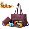 thumbnail image 1 of Packuum Tote Bag, Packuum 3 in 1 Tote Bag Backpack, Lunch Compartment, Capacity Computer Handbag with Purse, 1 of 6