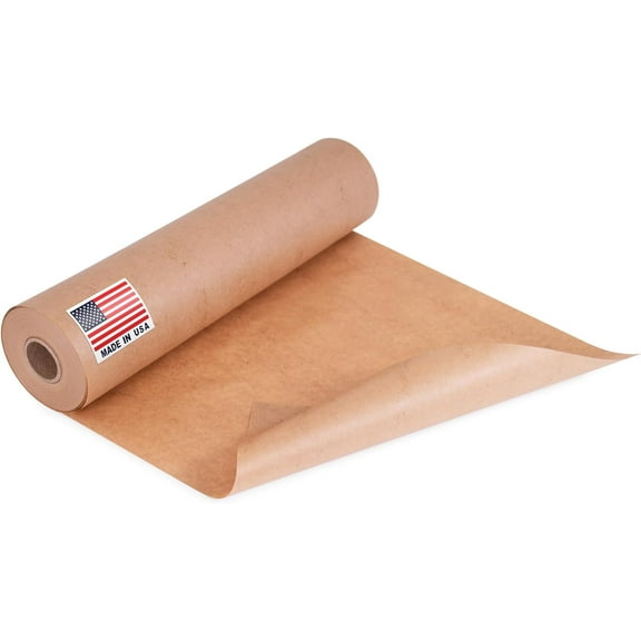 Paclord 12" x 60 Yards (180 feet) Masking Paper Roll - Made in USA General Purpose Kraft Masking Paper for Painting - Painters Protection from Splatter and Overspray