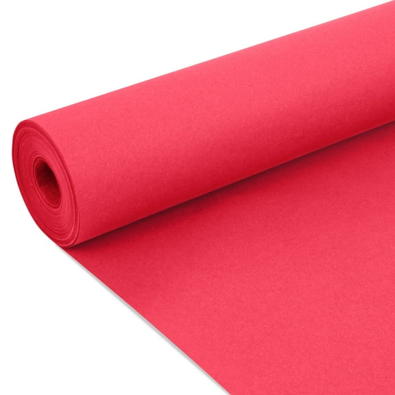 Paclord 24" x 1200" (100 ft) Red Construction Paper Roll, 45 lbs Thickness – Made in USA Construction Kraft Paper Roll for School Projects – Red Paper for Arts & Crafts, Decorations