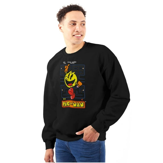 Pacman High Score Sweatshirt for Men or Women Brisco Brands S