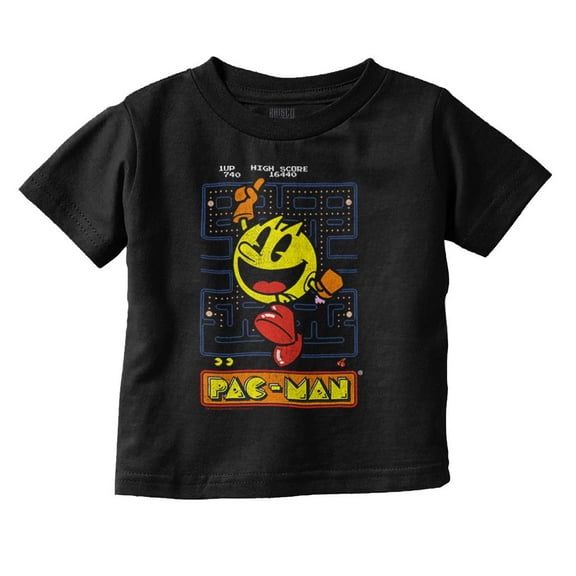 Pacman High Score Toddler Boy Girl T Shirt Infant Toddler Brisco Brands 5T
