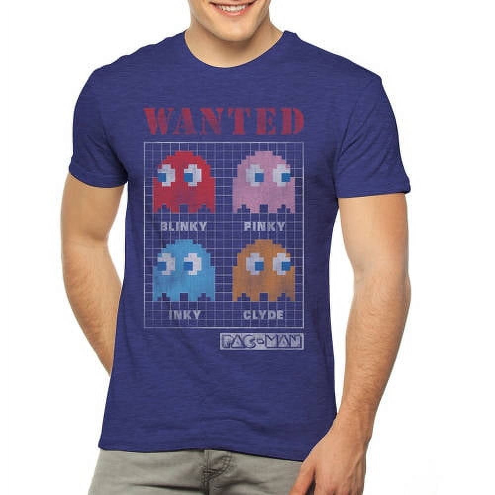 Pacman Men's Wanted Graphic Tee - Walmart.com