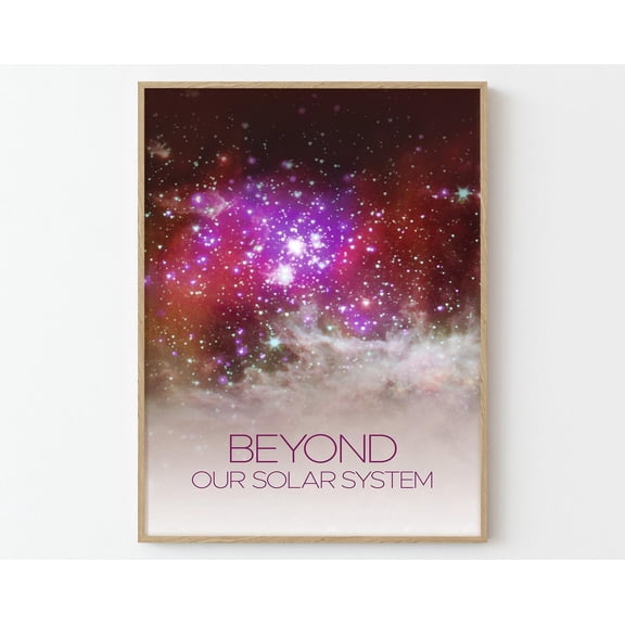 Pacman Nebula Space Travel Poster Print | Stars Planets Universe Cosmos, 12x18 UNFRAMED