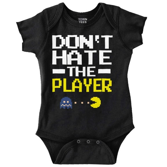 Pacman Pixelated 80's Game Romper Boys or Girls Infant Baby Brisco Brands 12M