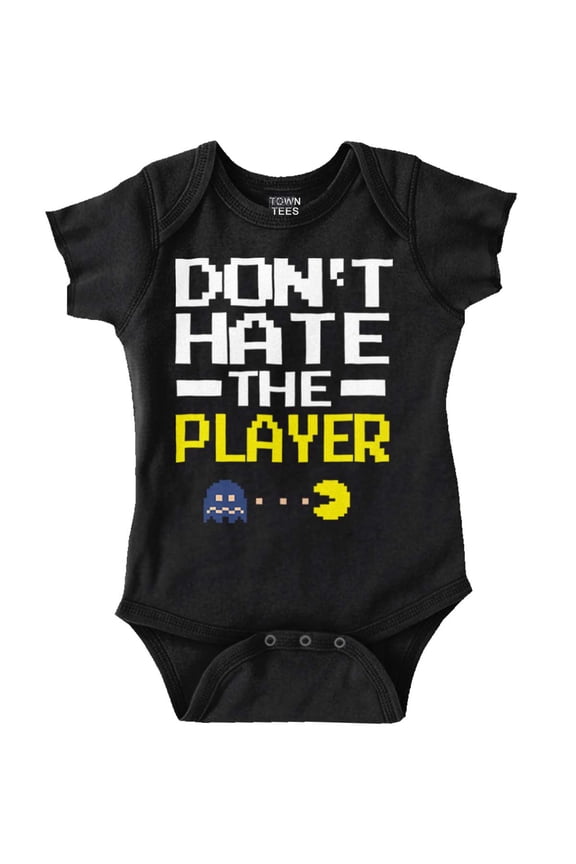 Pacman Pixelated 80's Game Romper Boys or Girls Infant Baby Brisco Brands 18M