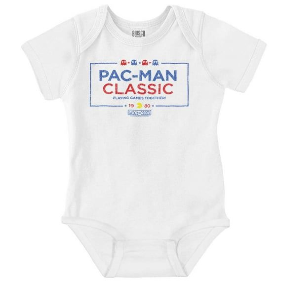 Pacman Solving Puzzles Romper Boys or Girls Infant Baby Brisco Brands 18M