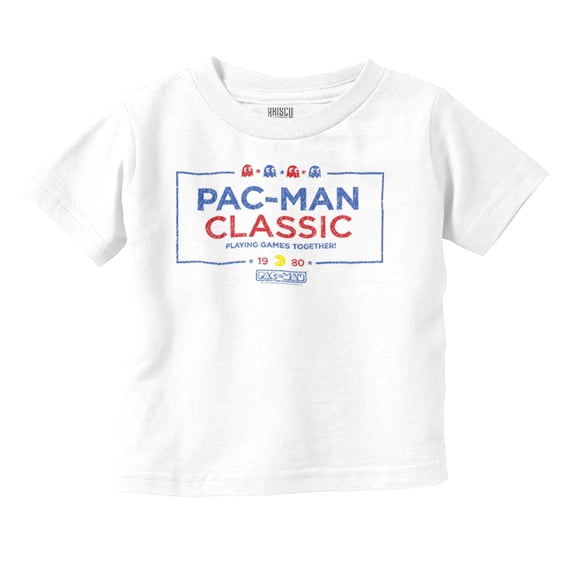 Pacman Solving Puzzles Toddler Boy Girl T Shirt Infant Toddler Brisco Brands 18M