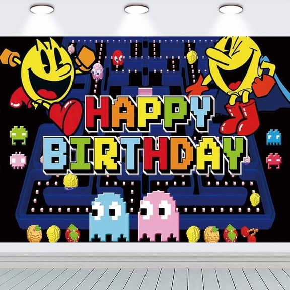Pacman Taspestry Wall Decor Backdrop Banner Party Supplies Poster Birthday Decorations Background for Photography Taspestry