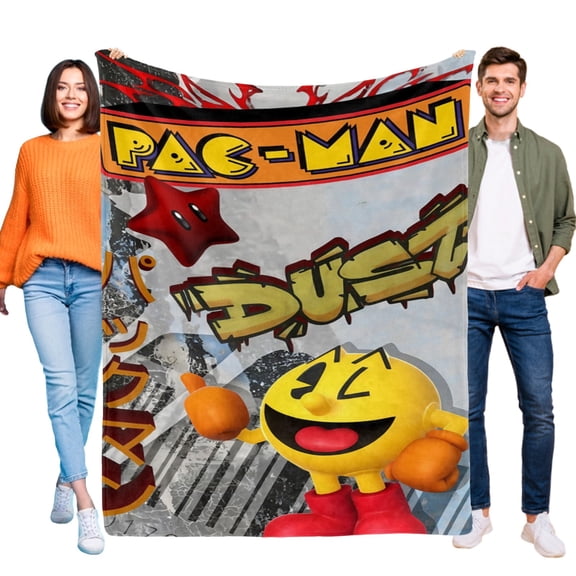 Pacman Throw Blanket Gifts for Fans Lover Girls Boys Women Present Hoodie Him Bed 60"x80"