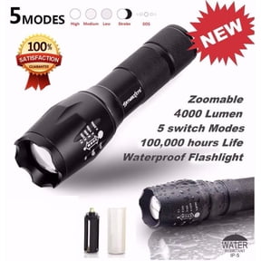 Pacnp Tactical LED Flashlight G700 SkyWolfeye X800 Zoom Super Bright Military Grade