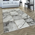 thumbnail image 1 of Paco Home Area Rug Elegant Marble Pattern Checkered in Gold Cream - 2'8" x 4'11" (3'x5'), 1 of 5