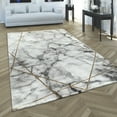 thumbnail image 1 of Paco Home Area Rug Elegant Marble Pattern with Golden Lines in Cream - 6'7" x 9'6" (6'x9'), 1 of 5