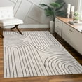 thumbnail image 1 of Paco Home Designer Rug with Hand Carved Lines and Arc Pattern, 1 of 6