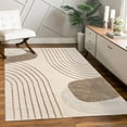 thumbnail image 1 of Paco Home Designer Rug with Modern Hand Carved Lines, 1 of 6