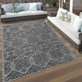 thumbnail image 1 of Paco Home Indoor & Outdoor Rug with Maroccan Trellis Pattern in Dark Grey - 2'8" x 4'11" (3'x5'), 1 of 5
