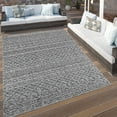thumbnail image 1 of Paco Home Indoor & Outdoor Rug with Textured Boho Pattern in Dark Grey - 2'8" x 4'11" (3'x5'), 1 of 5