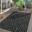 Solid Outdoor Rug for Patio or Balcony in Mottled Anthracite - Walmart.com