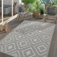 thumbnail image 1 of Paco Home Indoor & Outdoor Rug with Moroccan Pattern in Grey - 6'7" x 9'2" (6'x9'), 1 of 5