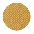 thumbnail image 1 of Paco Home Indoor & Outdoor Rug with Moroccan Pattern in Yellow - 5'3" Round (5'Round), 1 of 5