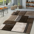 thumbnail image 1 of Paco Home Modern Area Rug Geometric Pattern in Brown Beige - 6'7" x 9'6" (6'x9'), 1 of 5