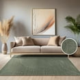 thumbnail image 1 of Paco Home Modern Area Rug Minimalist Design with Curved Line Pattern in Green - 6'7" x 9'6" (6'x9'), 1 of 6
