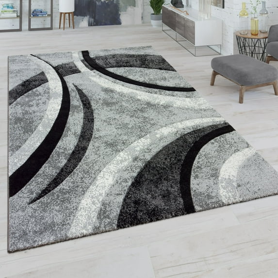Paco Home Modern Area Rug with Abstract Design in Grey - 5'3" x 7'7" (5'x7')
