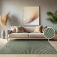 thumbnail image 1 of Paco Home Modern Area Rug with Curved Bow Pattern – Minimalist Design in Green - 2'8" x 4'11" (3'x5'), 1 of 6