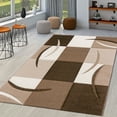thumbnail image 1 of Paco Home Modern Geometric Living Room Area Rug in Brown – 3'11" x 5'7" (4'x6'), 1 of 5
