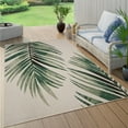 thumbnail image 1 of Paco Home Tropical Outdoor Rug Palm Leaves Design in Green - 6'7" x 9'6" (6'x9'), 1 of 5