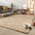 thumbnail image 1 of Paco Home Shag Rug Super Light & Cozy in Beige - 6'7" x 9'6" (6'x9'), 1 of 6