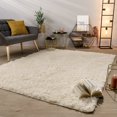 thumbnail image 1 of Paco Home Shag Rug Super Light & Cozy in Ivory - 6'7" x 9'6" (6'x9'), 1 of 6
