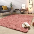 thumbnail image 1 of Paco Home Shag Rug Super Light & Cozy in Pink - 3'11" x 5'7" (4'x6'), 1 of 6
