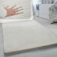 thumbnail image 1 of Paco Home Soft Shag Rug with Luxurious Touch in Cream - 3'11" x 5'3" (4'x5'), 1 of 6