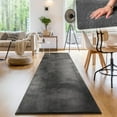 thumbnail image 1 of Paco Home Soft Washable Area Rug In Anthracite - 2'8" x 9'10" (3'x10'), 1 of 5