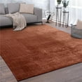 thumbnail image 1 of Paco Home Soft Washable Area Rug In Copper Brown - 5'3" x 7'3" (5'x7'), 1 of 5