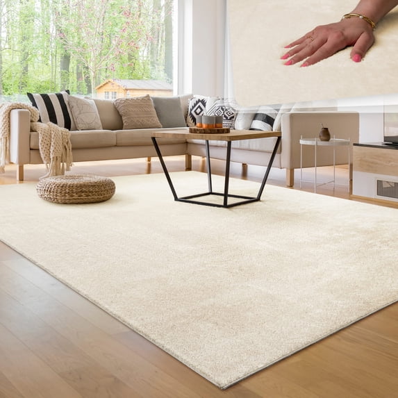 Paco Home Soft Washable Area Rug In Cream - 2'8" x 4'11" (3'x5')